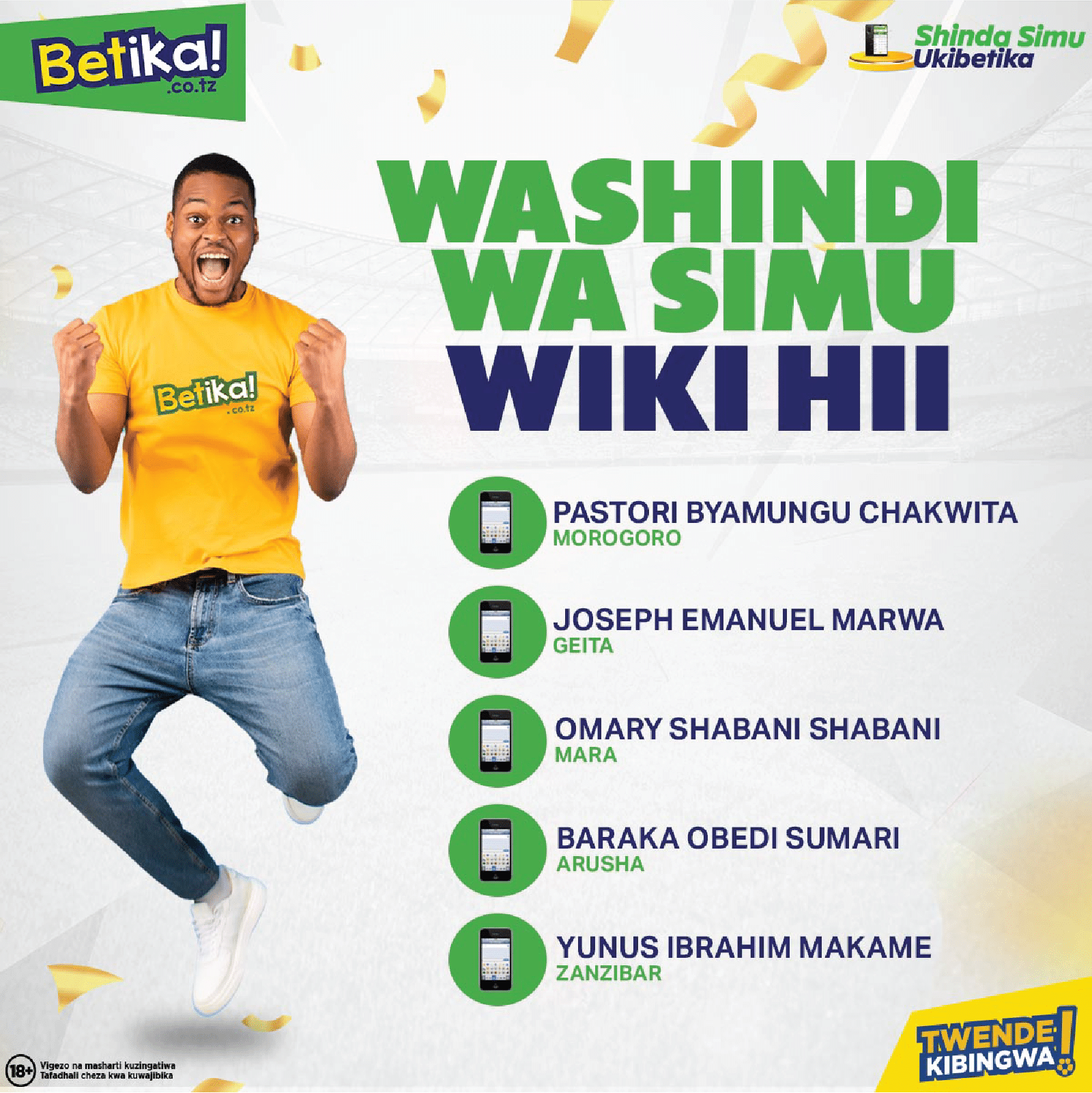 Hawa Hapa Washindi Wa Wiki Wameondoka Na Simu Wewe Unasubiri Nini?