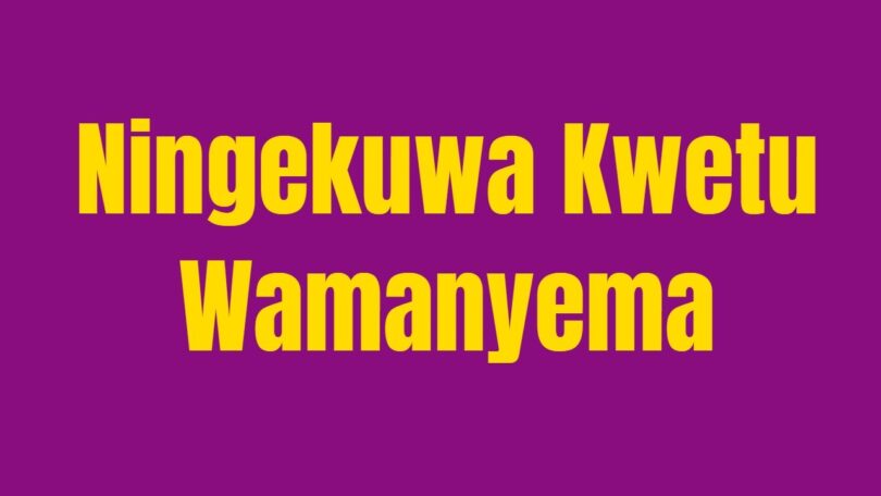 AUDIO | Wamanyema - Ningekuwa Kwetu | Download Mp3