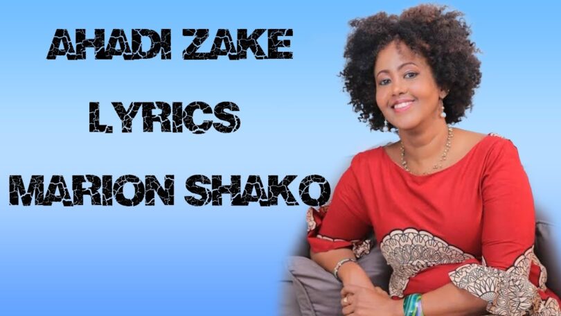 AUDIO: Marion Shako - Ahadi Zake Mp3 Download